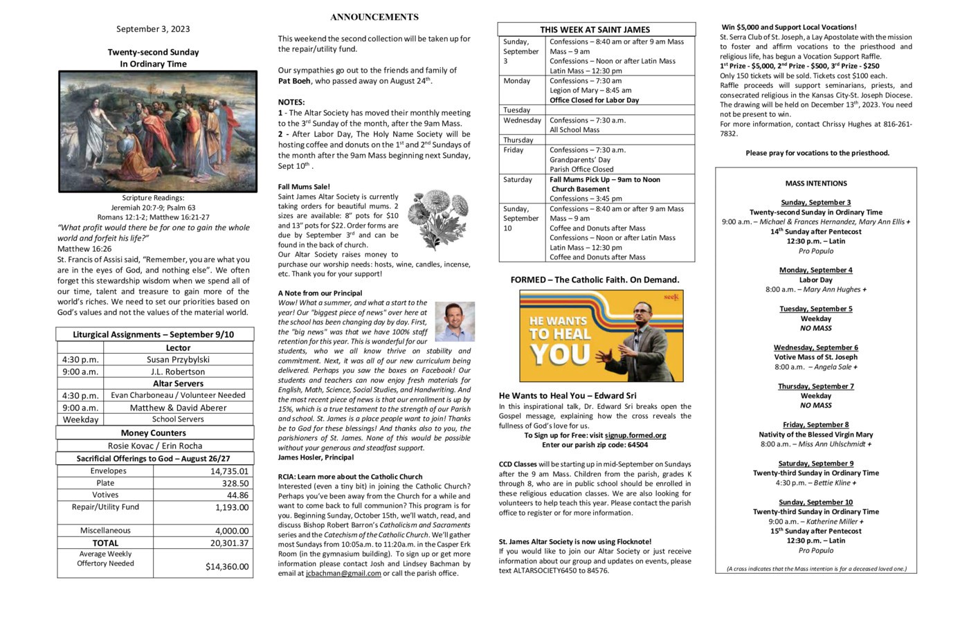 Bulletins Saint James Catholic Church