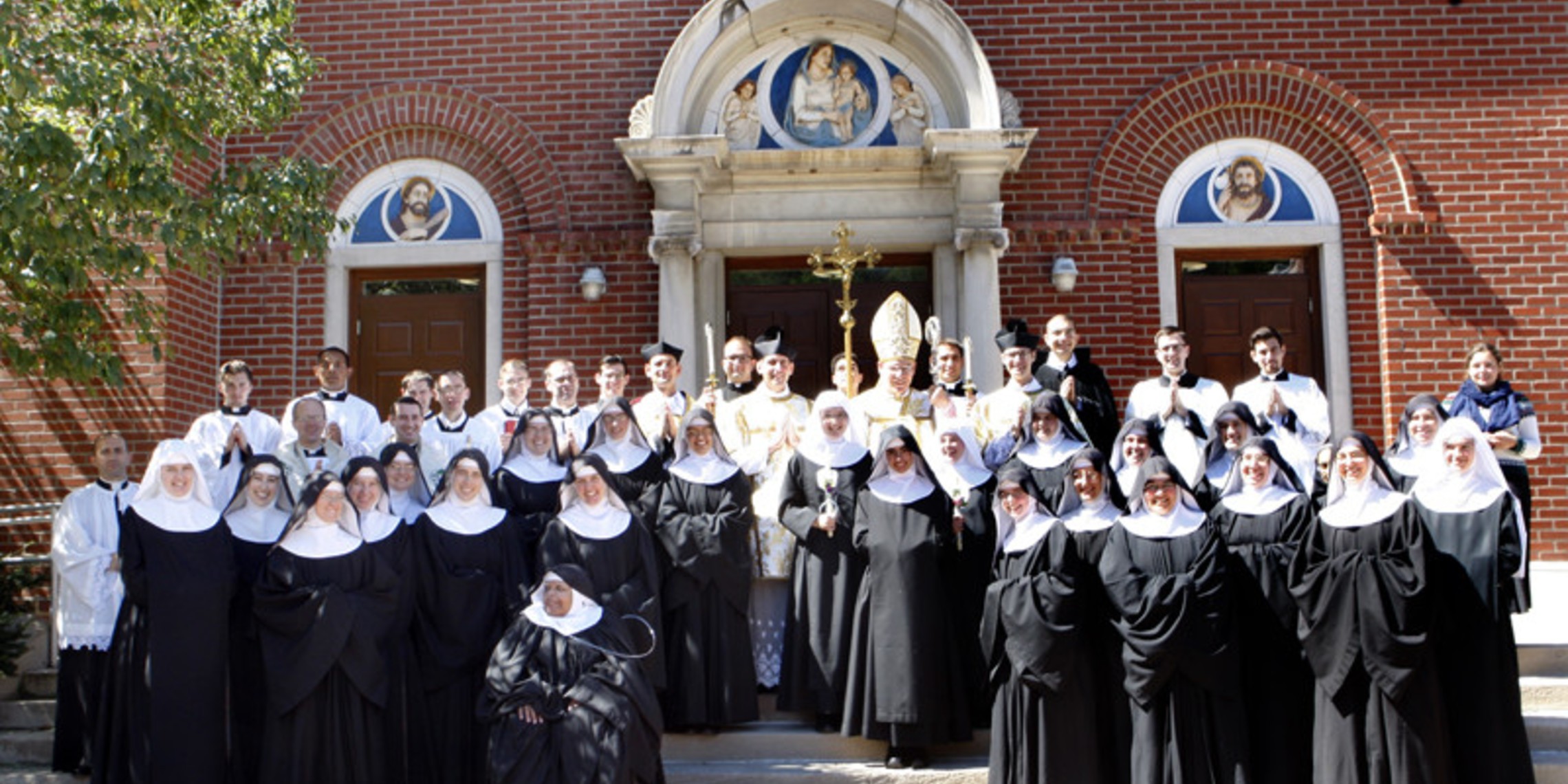 Benedictines of Mary, Queen of Apostles after their Mass of Profession. Religious Sisters and Spiritual Motherhood